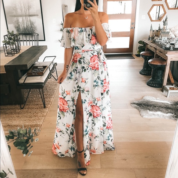 Yumi Kim Floral Carmen Maxi Dress 